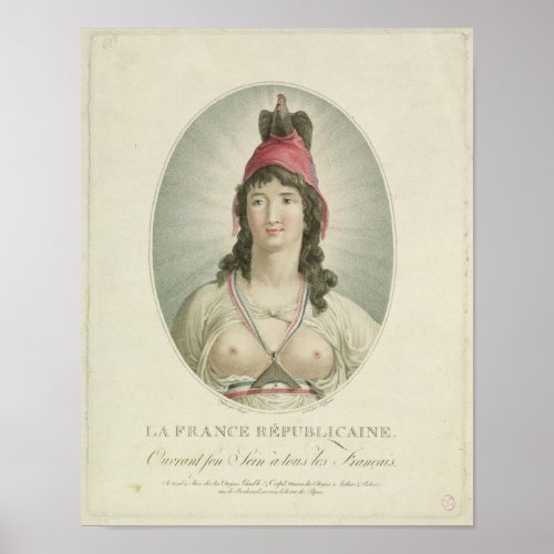 The French Republican engraved by A Clement Poster