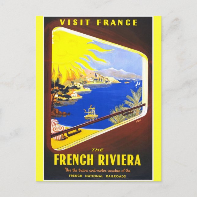 The French Riviera Postcard (Front)