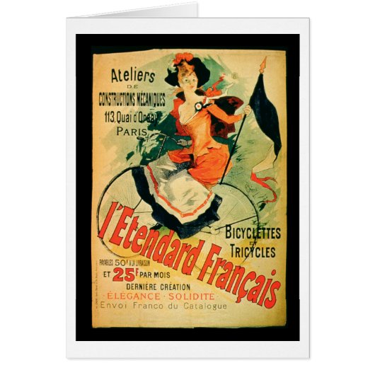 'The French Standard', poster advertising the 'Ate Cards (Front)