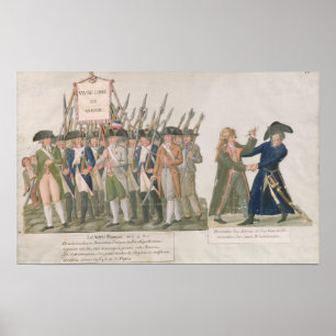 The French Vow 'Long Live Freedom or Die' Poster