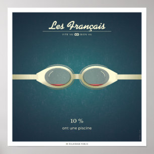 The French who have a swimming pool Poster