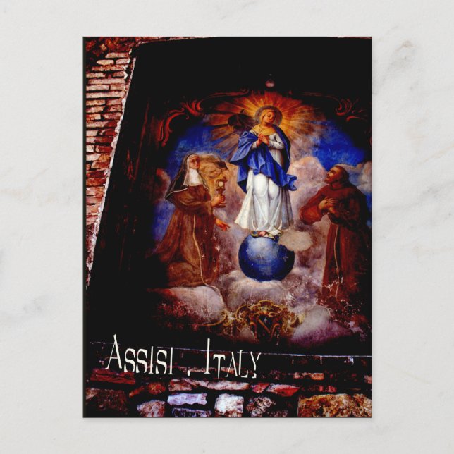 The Frescoes of Assisi Italy gifts Postcard (Front)