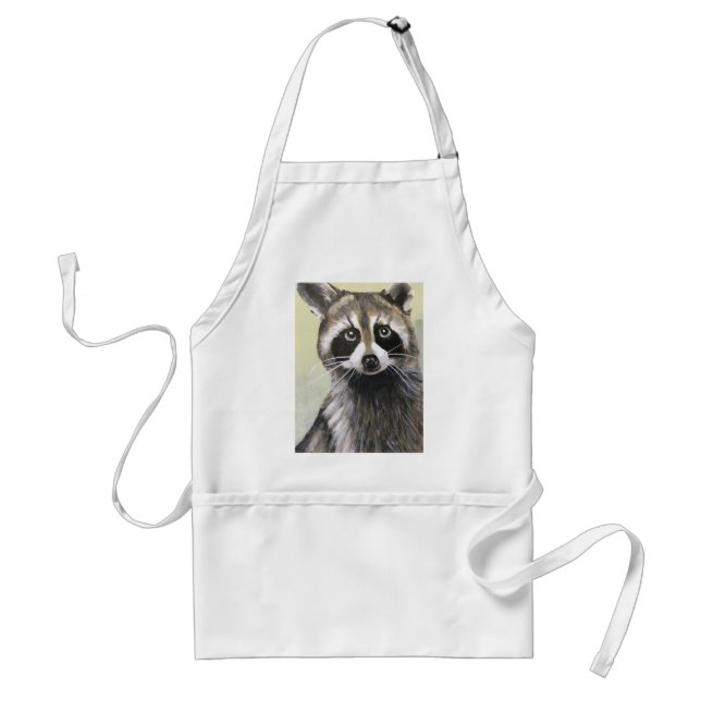 The Friendly Raccoon Adult Apron (Front)