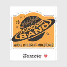 The Friendship Band planet vinyl sticker