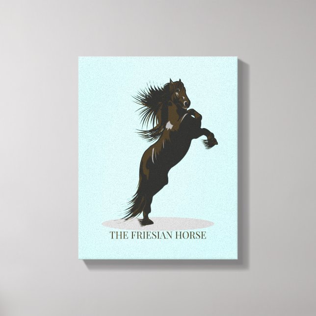 The Friesian Horse - Wrapped Canvas Print (Front)