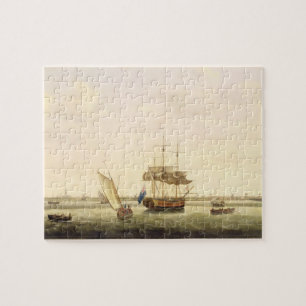The Frigate 'Surprise' at Anchor off Great Yarmout Jigsaw Puzzle