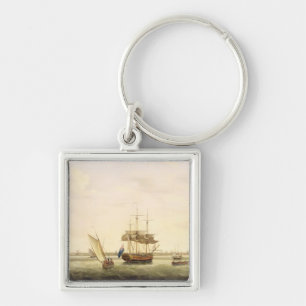 The Frigate 'Surprise' at Anchor off Great Yarmout Keychain
