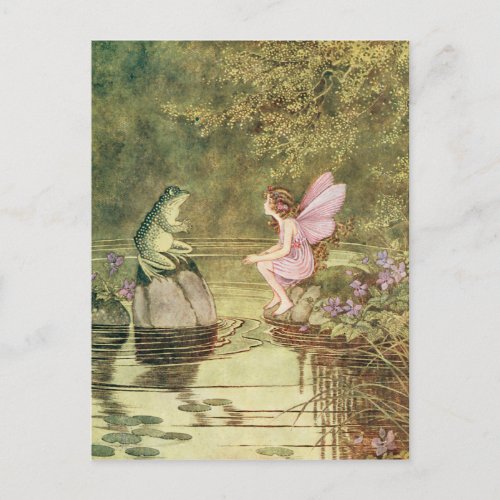 The Frog and the Fairy Postcard