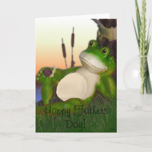 The Frog and the Snail Fathers Day Card