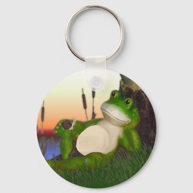 The Frog and the Snail Keychain (Front)