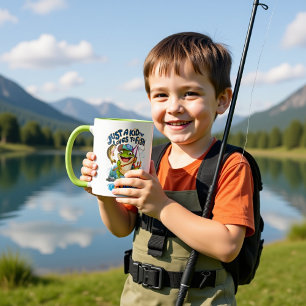 The Frog Angler: A Playful Twist on Fishing Mug