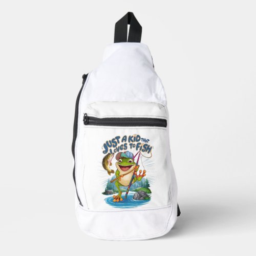 The Frog Angler A Playful Twist on Fishing Sling Bag