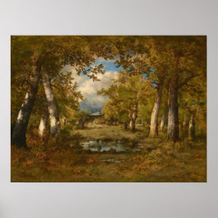 The Frog Pond - Diaz de la Peña Fine Art Poster