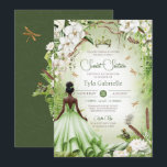 The Frog Prince Fairytale Princess Sweet 16 Invitation<br><div class="desc">*~*~*~* A fairy-tale dream come true. Your special day deserves a very special invitation design. I put a so much time and care into designing this invitation and I am IN LOVE with it. I hope you are too! This elegant birthday invitation features so many beautiful bayou floral and fauna....</div>