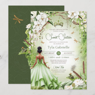 The Frog Prince Fairytale Princess Sweet Sixteen Invitation
