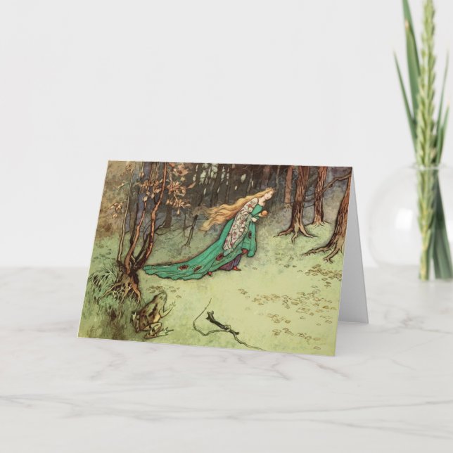 The Frog Prince Princess Vintage Fairy Tale Card (Front)