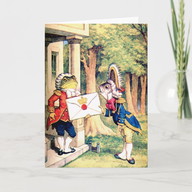 The Frog The Fish & the Queen of Hearts Invitation (Front)