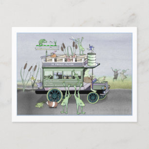 The Froggy Fliver Omnibus Postcard