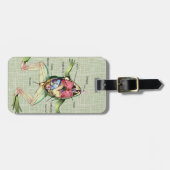 The Frog's Anatomy Graphic Illustration Luggage Tag (Front Horizontal)