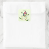 The Frog's Anatomy Green Square Sticker (Bag)