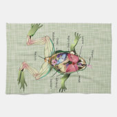 The Frog's Anatomy Illustration Towel (Horizontal)