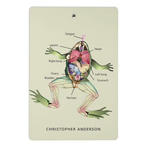 The Frogs Anatomy Personalized Mini Clipboard