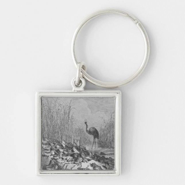 The frogs asking for a king, keychain (Front)