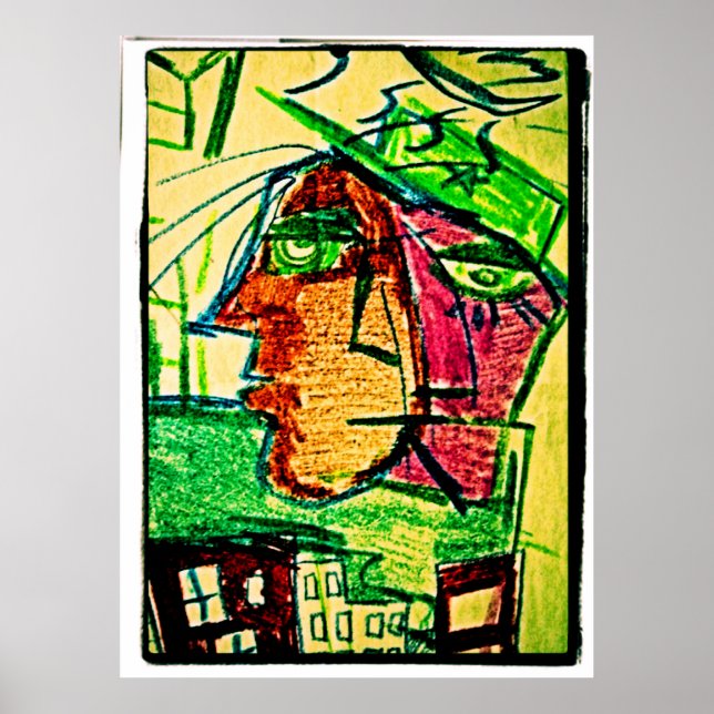 the front and the side drawing poster (Front)