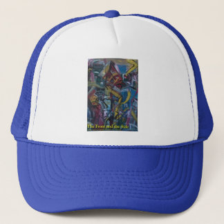 the front and the side trucker hat