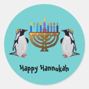 The Frozen Chosen Hannukah Classic Round Sticker