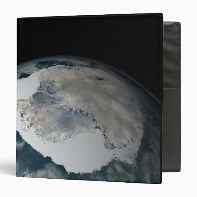 The frozen continent of Antarctica 3 Ring Binder (Front/Inside)
