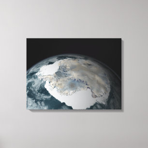 The frozen continent of Antarctica Canvas Print