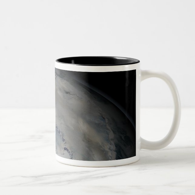 The frozen continent of Antarctica Two-Tone Coffee Mug (Right)