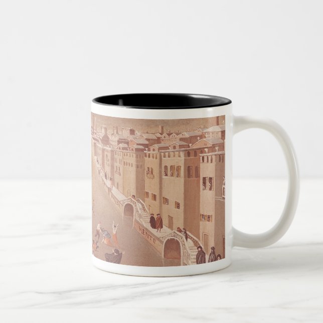 The Frozen Lagoon in 1708 Two-Tone Coffee Mug (Right)