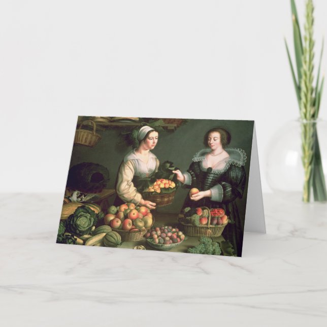 The Fruit and Vegetable Seller Card (Front)
