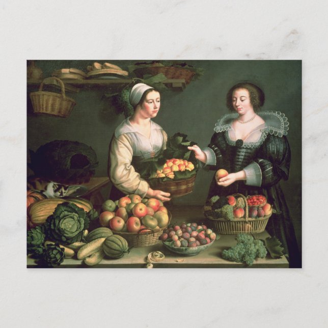 The Fruit and Vegetable Seller Postcard (Front)