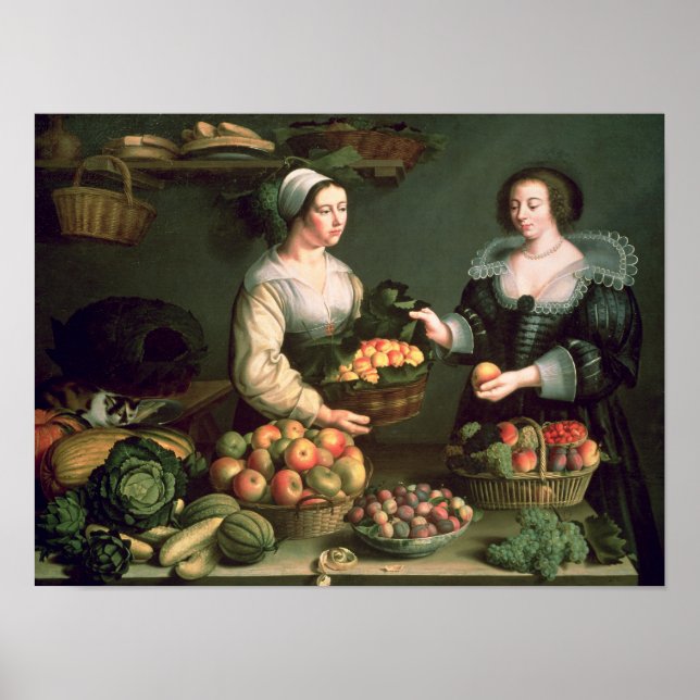 The Fruit and Vegetable Seller Poster (Front)