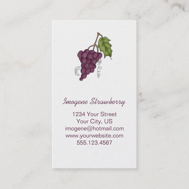 The Fruit of the Spirit Business Cards (Front)