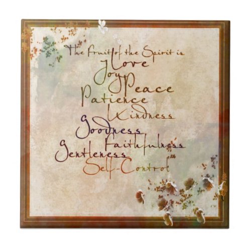 The Fruit of the Spirit Ceramic Tile