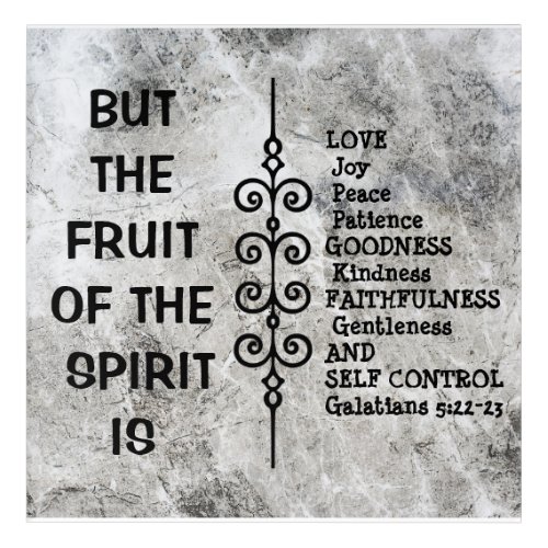 The Fruit of the Spirit Christian Acrylic Print