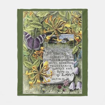 The Fruit Of The Spirit Fleece Blanket by justcrosses at Zazzle