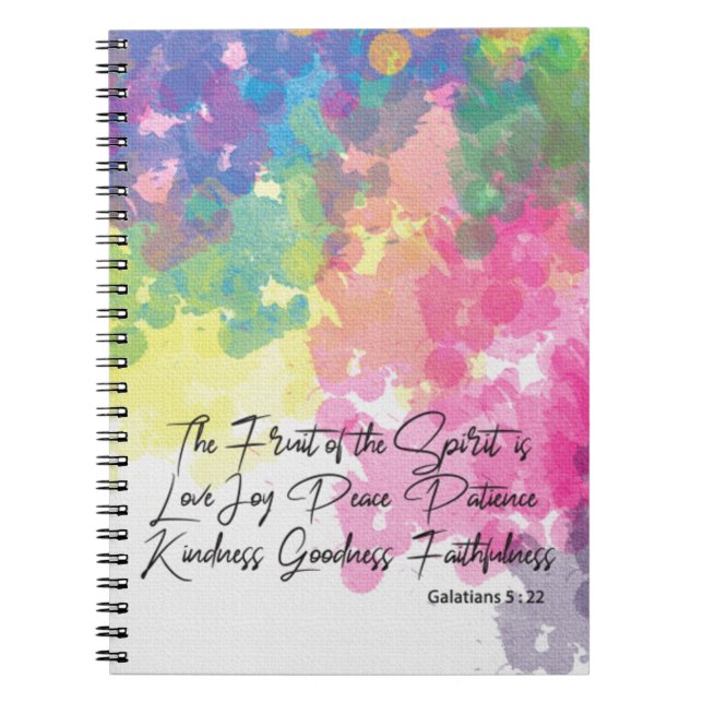 The Fruit of the Spirit - Galatians 5 Notebook (Front)