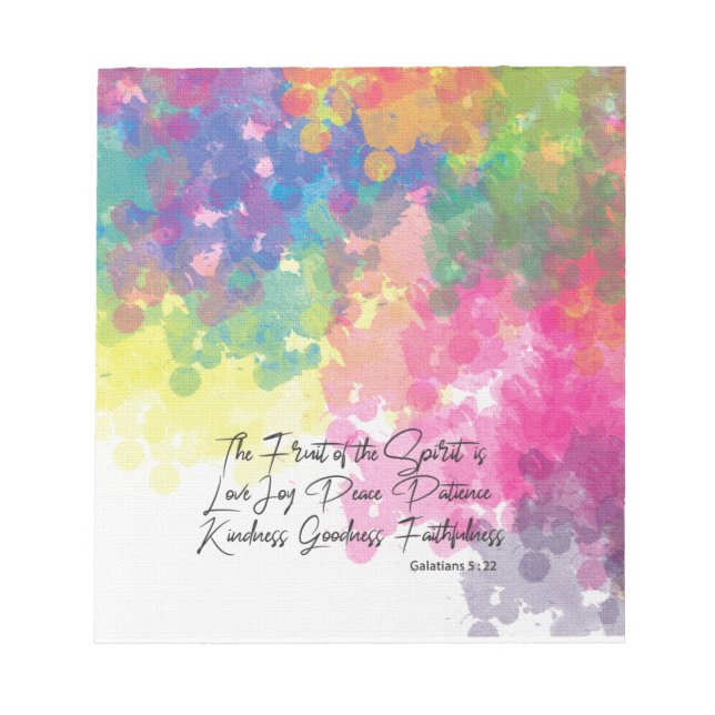 The Fruit of the Spirit - Galatians 5 Notepad (Front)