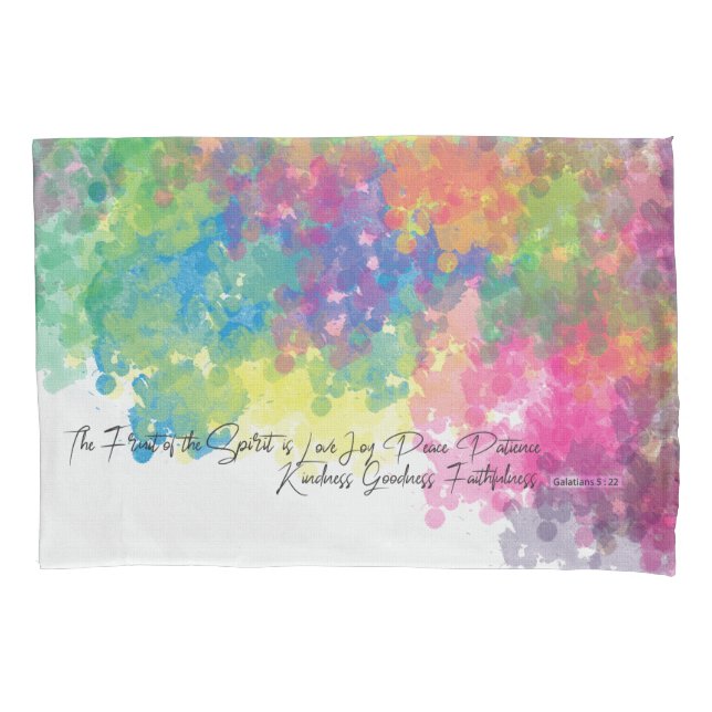 The Fruit of the Spirit - Galatians 5 Pillow Case (Front)