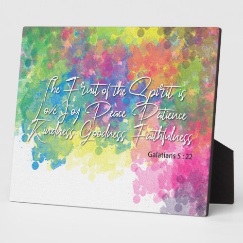The Fruit of the Spirit _ Galatians 5 Plaque