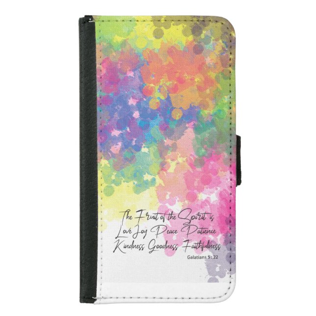 The Fruit of the Spirit - Galatians 5 Samsung Galaxy Wallet Case (Front)