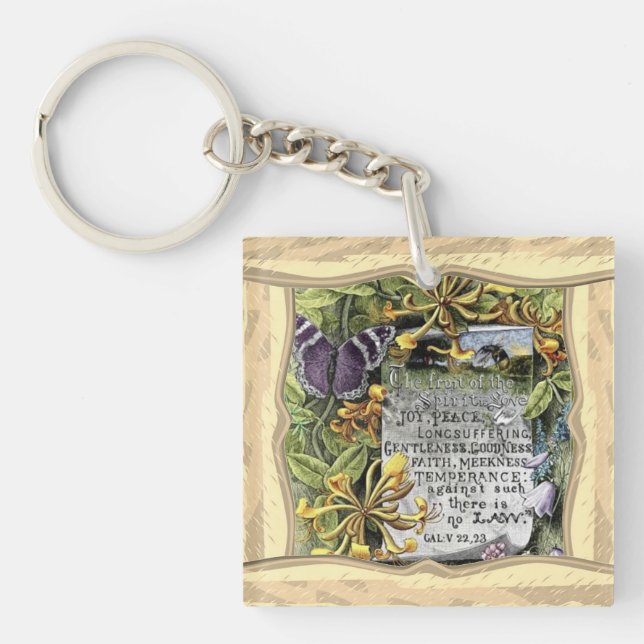 The Fruit Of The Spirit Keychain (Front)