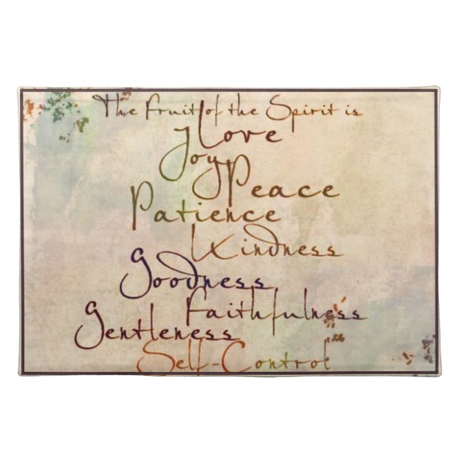 The Fruit of the Spirit Placemat (Front)