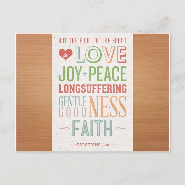 The Fruit of the Spirit Postcard (Front)