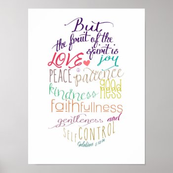 The Fruit Of The Spirit Poster by Stephie421 at Zazzle